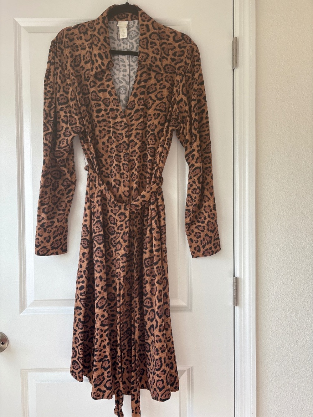 H&M Cheetah Print Dress Long sleeves